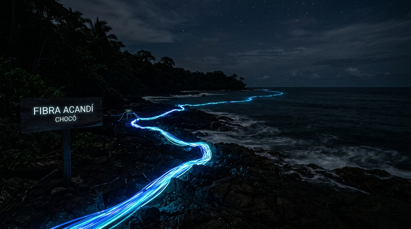 Fibra óptica en Acandí, Chocó